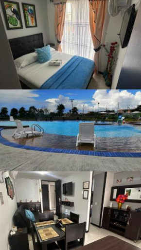 APARTAMENTO CON PISCINA CERCA AL PARQUE DEL CAFE Y EL AEROPUERTOo